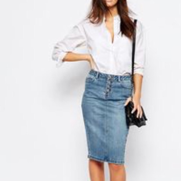 denim skirt gap